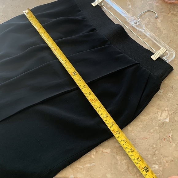 Club Monaco Benellie Skirt 10 faux wrap pleated midi elastic waist pockets - Picture 14 of 14